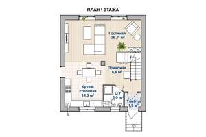 Коттедж 110м², 2-этажный, участок 6 сот.