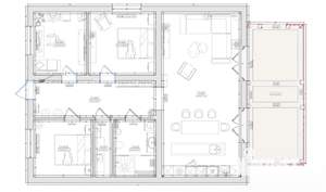 Дом 95м², 1-этажный, участок 7 сот.