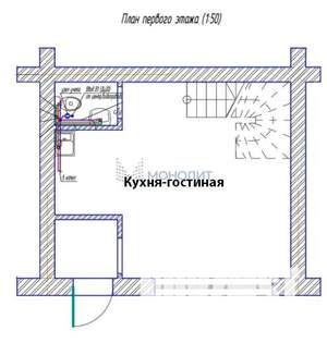 Таунхаус 90м², 3-этажный, участок 1 сот.