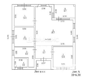 Дом 110м², 1-этажный, участок 5 сот.