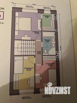 Таунхаус 110м², 2-этажный, участок 2 сот.