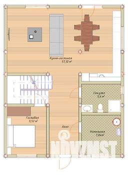 Коттедж 165м², 2-этажный, участок 5 сот.