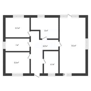 Дом 135м², 1-этажный, участок 10 сот.