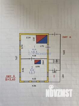 Дом 27м², 1-этажный, участок 21 сот.