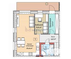 Дом 109м², 3-этажный, участок 7 сот.