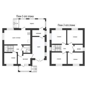 Дом 170м², 2-этажный, участок 7 сот.  