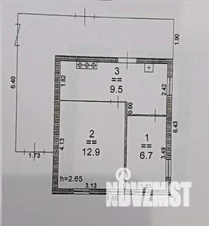 Дом 56м&sup2;, 1-этажный, участок 7 сот.  
