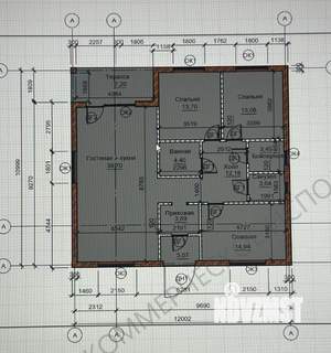Дом 135м², 1-этажный, участок 8 сот.  