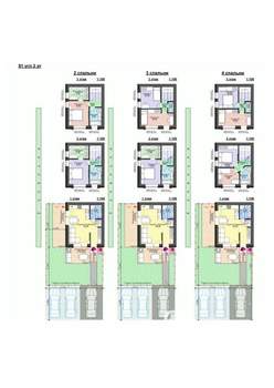 Таунхаус 91м², 3-этажный, участок 2 сот.  