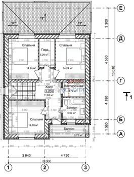 Коттедж 160м², 2-этажный, участок 8 сот.  