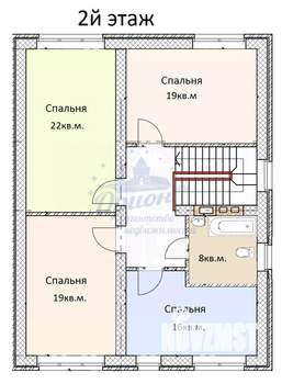 Коттедж 294м², 3-этажный, участок 8 сот.  