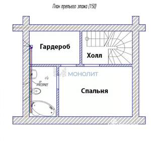 Таунхаус 90м², 3-этажный, участок 1 сот.  