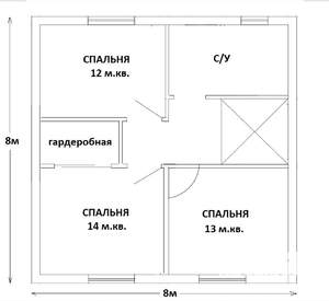 Дом 115м², 2-этажный, участок 5 сот.  