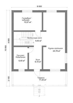 Коттедж 120м², 2-этажный, участок 5 сот.  
