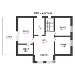 Дом 220м², 2-этажный, участок 14 сот.  