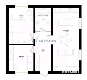 Дом 100м², 1-этажный, участок 5 сот.  