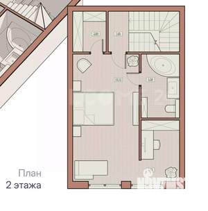 Таунхаус 121м², 3-этажный, участок 2 сот.  