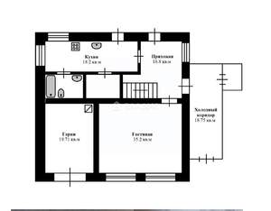 Дом 187м², 1-этажный, участок 7 сот.  