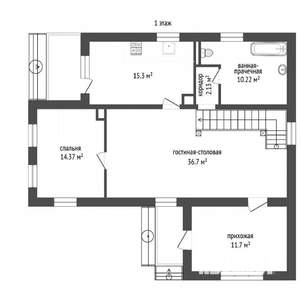 Коттедж 168м², 3-этажный, участок 9 сот.  