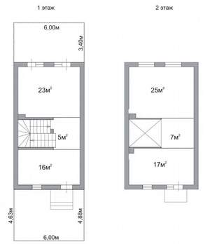 Дом 105м&sup2;, 1-этажный, участок 1 сот.  