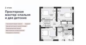 Дом 121м², 3-этажный, участок 2 сот.  
