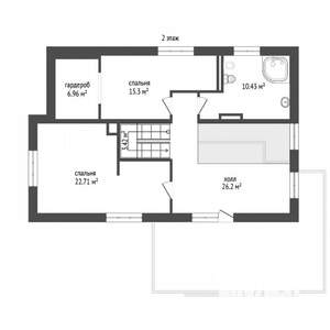 Коттедж 168м², 3-этажный, участок 9 сот.  