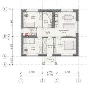 Дом 80м², 1-этажный, участок 7 сот.  