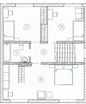 Дом 147м², 2-этажный, участок 5 сот.  