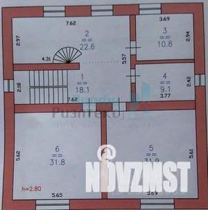 Коттедж 464м², 2-этажный, участок 21 сот.  