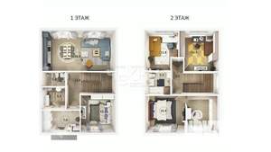 Коттедж 144м², 2-этажный, участок 7 сот.  