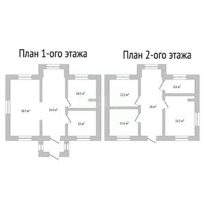 Дом 188м², 2-этажный, участок 13 сот.  