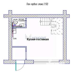 Таунхаус 90м², 3-этажный, участок 1 сот.  