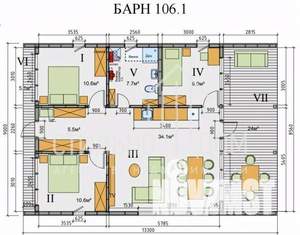 Дом 105м², 2-этажный, участок 6 сот.  