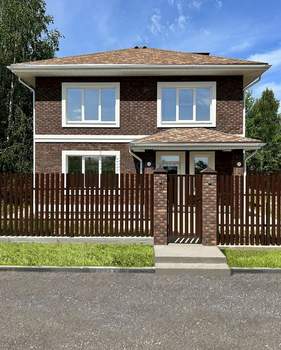 Дом 170м&sup2;, 2-этажный, участок 6 сот.  