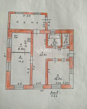 Дом 130м², 2-этажный, участок 12 сот.  