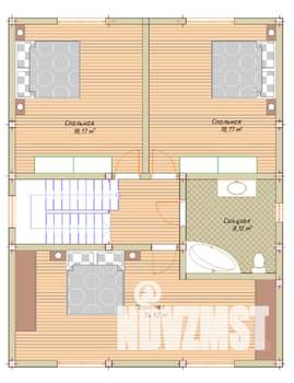 Коттедж 165м², 2-этажный, участок 5 сот.  
