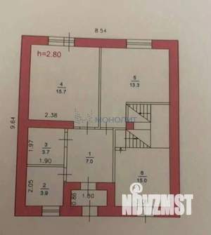 Дом 130м², 2-этажный, участок 7 сот.  