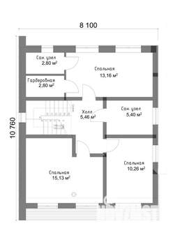 Коттедж 188м², 2-этажный, участок 5 сот.  
