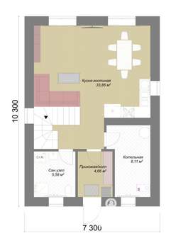 Коттедж 120м², 2-этажный, участок 5 сот.  