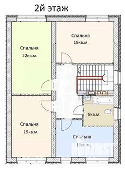 Коттедж 294м², 3-этажный, участок 8 сот.  