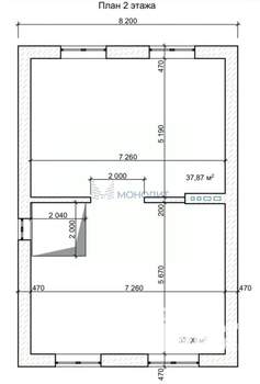 Дом 143м², 2-этажный, участок 6 сот.  