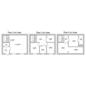 Дом 144м², 3-этажный, участок 1 сот.  