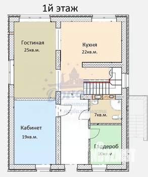 Коттедж 294м², 3-этажный, участок 8 сот.  