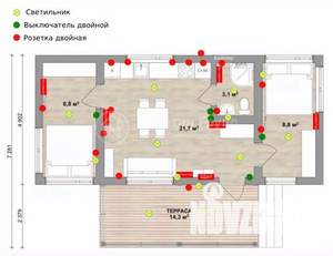 Дом 57м&sup2;, 1-этажный, участок 5 сот.  