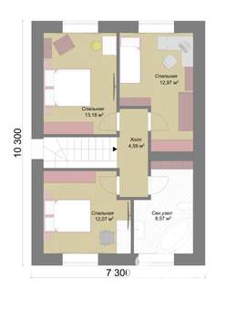 Коттедж 120м², 2-этажный, участок 5 сот.  