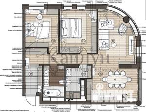 3-к квартира, на длительный срок, 90м2, 6/19 этаж