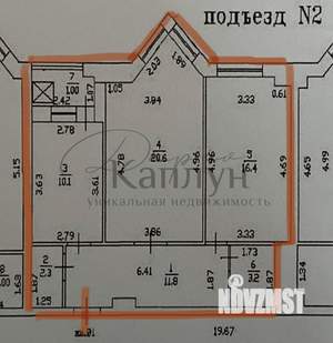 2-к квартира, на длительный срок, 67м2, 7/14 этаж