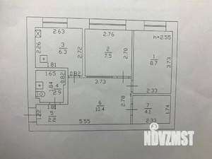 3-к квартира, посуточно, 45м2, 1/4 этаж