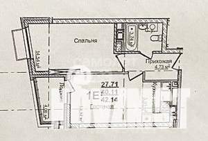 1-к квартира, на длительный срок, 40м2, 6/23 этаж