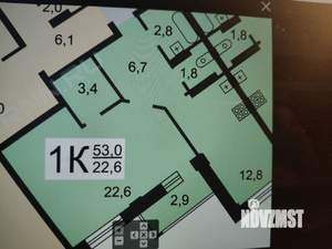 1-к квартира, на длительный срок, 53м2, 4/11 этаж
